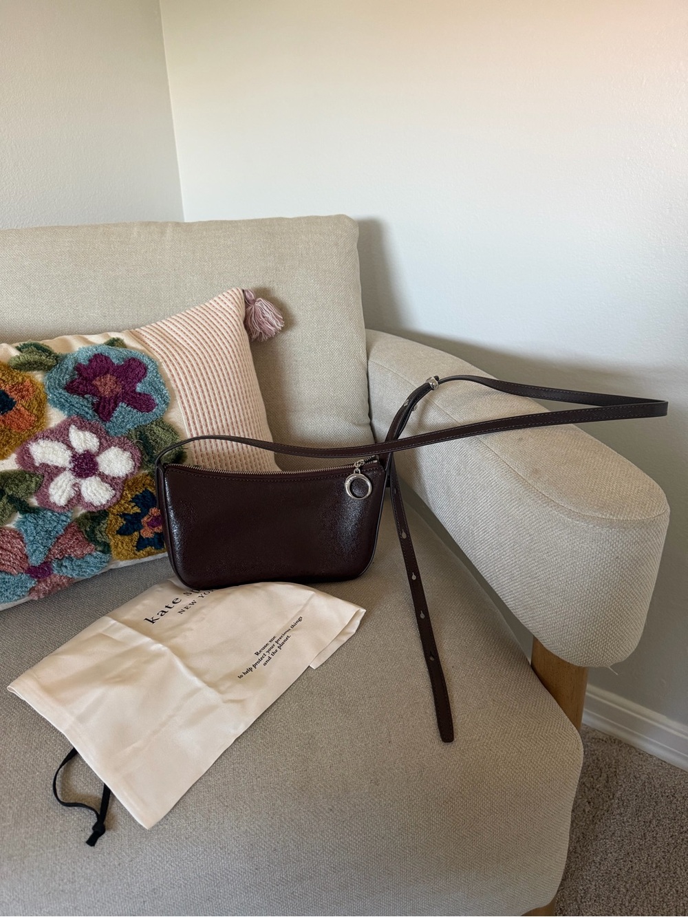 Kate Spade Halo Glazed Leather Crossbody